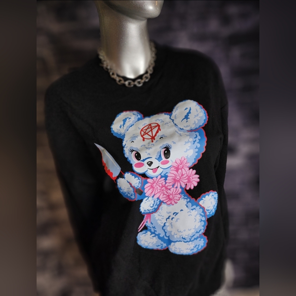Medium Black Friday Killer Bear Sweatshirt - Picture 2 of 5